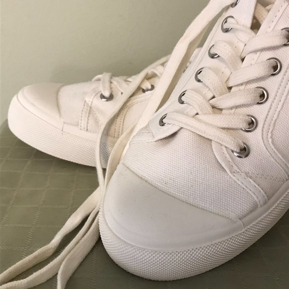 Flattered White Women's Sneakers - Picture 6 of 14